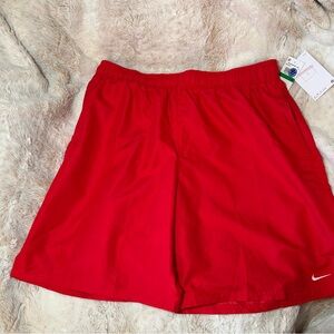 NWT: Men’s Red Nike Swim Suit; 
Fully Lined.